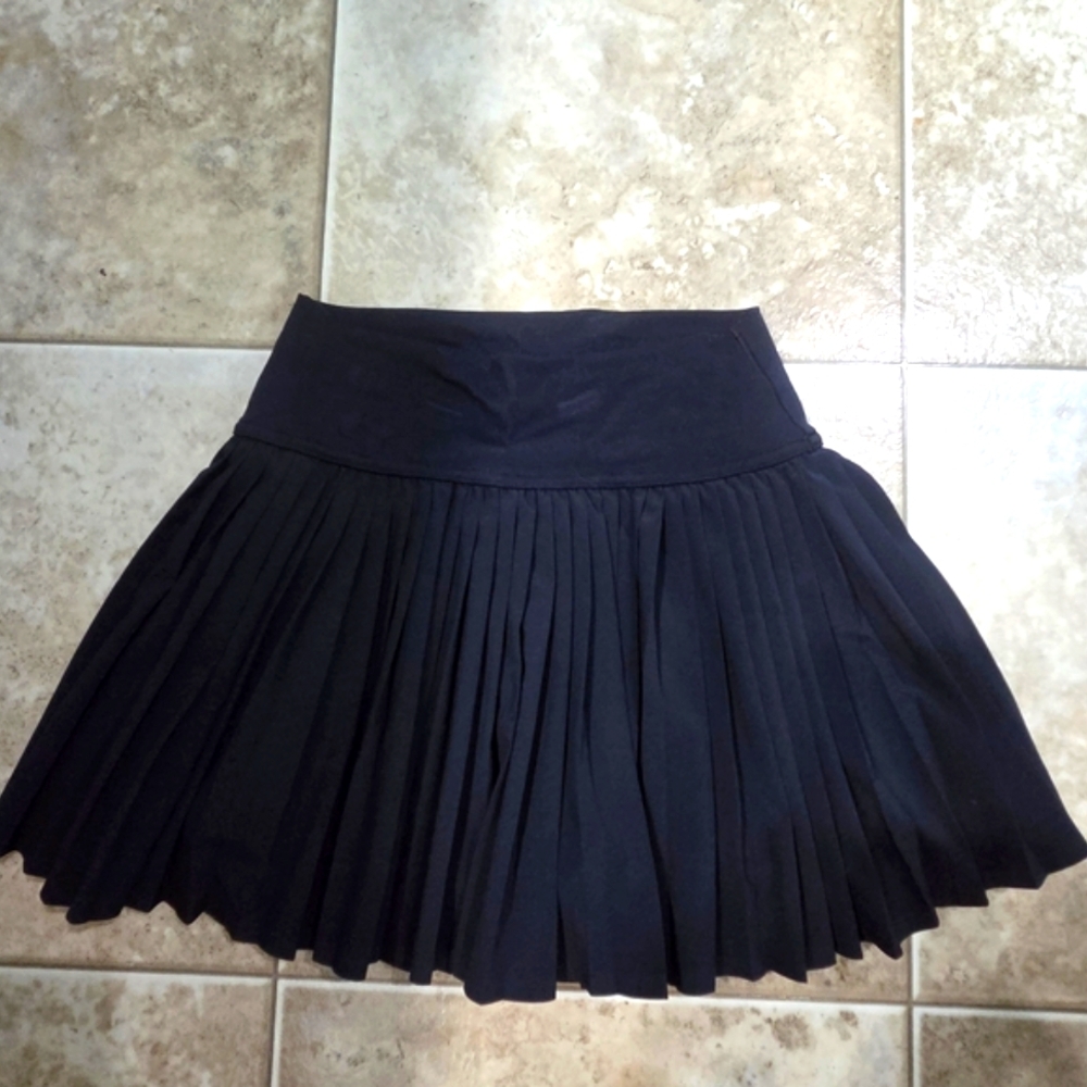 Aerie OFFLINE Black Mini Pleated Skirt
